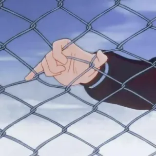 🥱 8f6f2292 pagar, tangan, mencengkeram, pagar rantai, terjebak, kesedihan whatsapp sticker