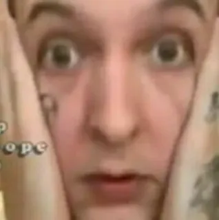 😱 8d379031 nope persona, faccia, meme, sorpresa, shock whatsapp sticker