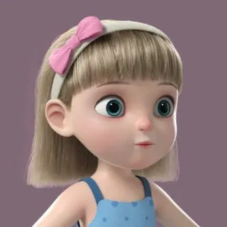 💜 2a64d826 卡通, 女孩, 娃娃, 人物, 可爱 telegram sticker