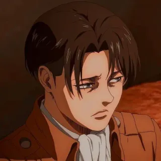 😒 02184d1c Levi Ackerman Attack on Titan Anime, Personaje, Levi, Ackerman, Ataque a los Titanes, AOT whatsapp sticker