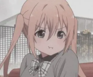 😤 67d8b315 anime, chica, enojada, linda, dibujos animados whatsapp sticker