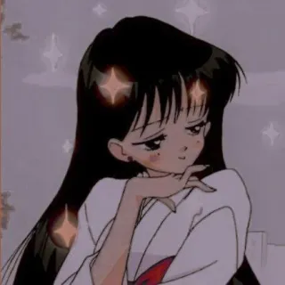 ✨ 84f76ee7 Anime, Chica, Dibujo animado, Brillo, Lindo whatsapp sticker