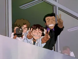 ✌️ a33284f8 anime, signo de la paz, amigos, ventana whatsapp sticker