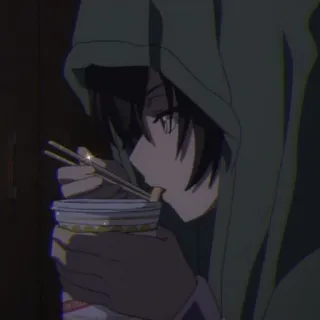 😒 ab225cc4 Anime, Comida, Fideos, Ramen, Sudadera con capucha, Palillos chinos whatsapp sticker