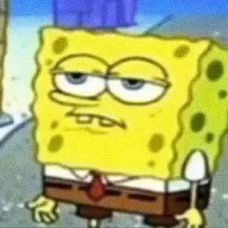 🧽 a0c24434 SpongeBob SquarePants 만화, 스폰지밥, 밈, 웃긴, 니켈로디언, 캐릭터, 지루한 telegram sticker