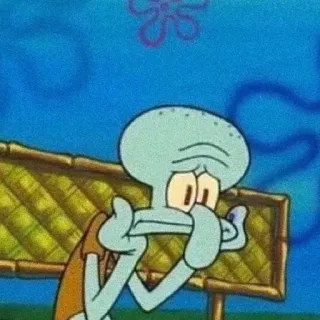 🧽 b35e58b4 Squidward Spongebob Squarepants 만화, 징징이, 스폰지밥, 캐릭터, 니켈로디언 telegram sticker