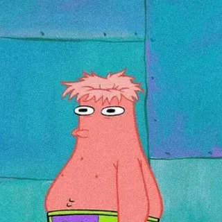 🧽 e4e0d290 Patrick Star Spongebob Squarepants 만화, 뚱이, 스폰지밥, 밈 telegram sticker