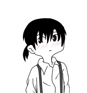 😊 0873f29f cartoon, boy, anime, manga, chibi, cute, character telegram sticker