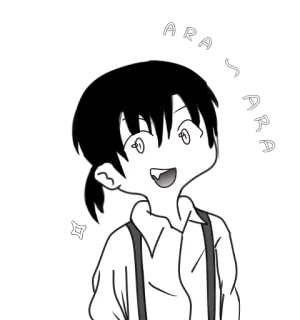 🤩 17c27e14 ARASH boy, anime, drawing, cartoon, person, child, character, illustration telegram sticker