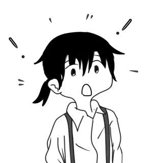 😮 d11272f1 cartoon, character, illustration, manga, anime telegram sticker