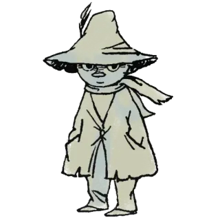 ✉️ dd15567f Snufkin Moomins สนัฟกิ้น, มูมิน, มูมินส์, การ์ตูน, ตัวละคร telegram sticker