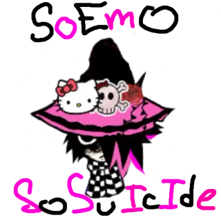 😿 e13281d8 Hello Kitty o m
Srite hello kitty, calavera, emo, lindo, rosa telegram sticker