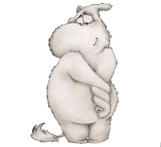 ☺️ 06a92ca7 Moomin Moomin, cartone animato, personaggio, triste, Tove Jansson, Finlandia telegram sticker