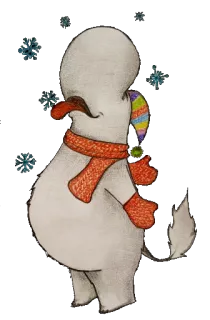 ❄️ 22d3b74a pupazzo di neve, inverno, neve, cartone animato, sciarpa, guanti, vacanza, stagionale telegram sticker