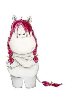 😤 62d19cc8 cartone animato, illustrazione, personaggio, arrabbiato, carino, disegno telegram sticker