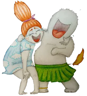 🤣 f5d9d2cc ridere, cartoni animati, amicizia, fantasy, umorismo telegram sticker