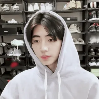 ☁️ 1e6f77aa คน, เสื้อมีฮู้ด, ภาพเหมือน, แฟชั่น telegram sticker