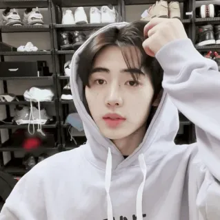 ☁️ b2fa1ab6 คน, ภาพเหมือน, ผู้ชาย, เสื้อมีฮู้ด, ในร่ม telegram sticker