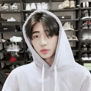 🏏 bc4fe03f คน, เสื้อฮู้ด, ภาพเหมือน, เกาหลี, เอเชีย, แฟชั่น telegram sticker