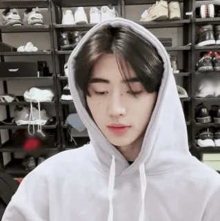 🏏 fb49d4aa ผู้ชาย, เสื้อมีฮู้ด, ในร่ม, เกาหลี, เอเชีย, ผู้ชาย telegram sticker