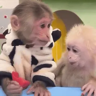 ๐ ceb30737 monkeys, animals, cute telegram sticker