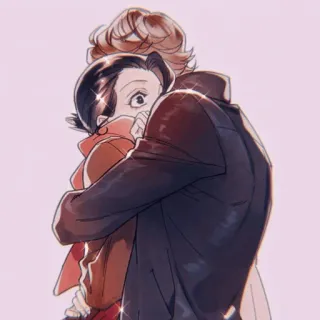 🎐 060326dd hug, anime, cartoon, emotions, love, friendship telegram sticker