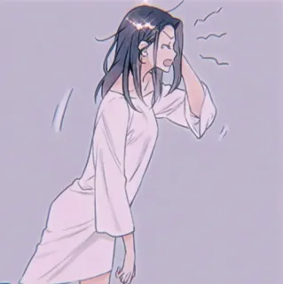 🍡 74f88d5c annoyed, frustrated, exasperated, woman, cartoon, anime telegram sticker