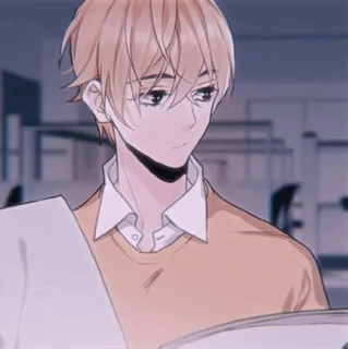 🎐 80b60807 anime, manga, character, blond hair, man telegram sticker