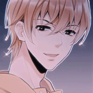 🍡 9d4311f3 anime style, male, smiling, portrait, character, cartoon, drawing telegram sticker