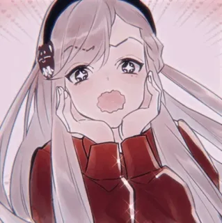 🍡 afbb8dc2 anime, cute, girl, headphones, kawaii, cartoon telegram sticker