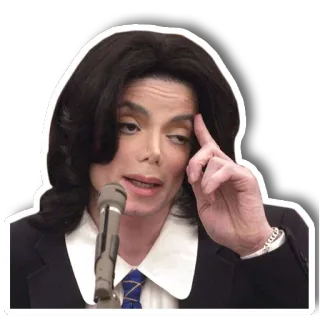 ☝️ 189414a2 Michael Jackson michael jackson, ca sĩ, ngôi sao nhạc pop, nhạc sĩ, người nổi tiếng telegram sticker
