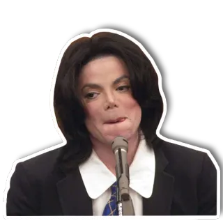 😏 322f9899 Michael Jackson michael jackson, ca sĩ, nhạc pop, người nổi tiếng, biểu tượng, nhạc sĩ, nghệ sĩ biểu diễn telegram sticker