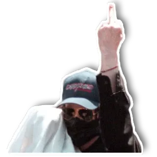🖕 35603a2b ngón giữa, cử chỉ xúc phạm, thô lỗ, khinh thường, bất mãn telegram sticker