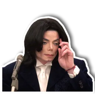 😑 4686237a Michael Jackson Michael Jackson, ngôi sao nhạc pop, ca sĩ, nhạc sĩ, tòa án, người nổi tiếng telegram sticker