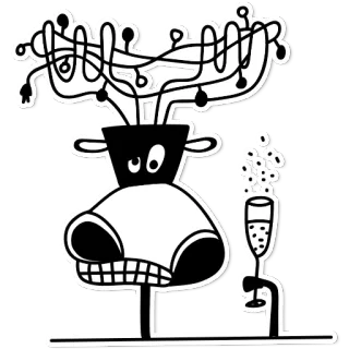 🎉 c67d485c abstrakcja, kreskówka, stworzenie, impreza, napój telegram sticker