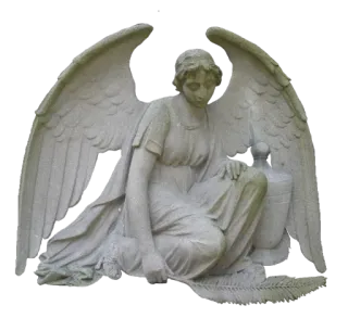😇 834a76ad 天使, 雕像, 翅膀, 墓地, 墓碑, 纪念碑 telegram sticker