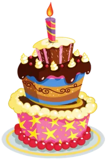 🍰 aab43747 ulang tahun, kue, hidangan penutup, perayaan, pesta, cupcake telegram sticker