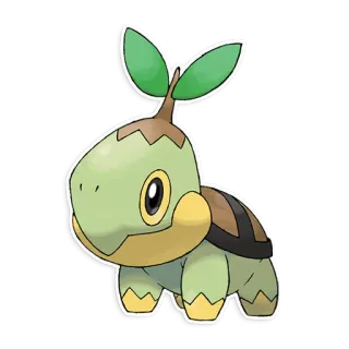 🌱 1150fc36 Turtwig Pokemon pokemon, tortipouss, plante, tortue whatsapp sticker
