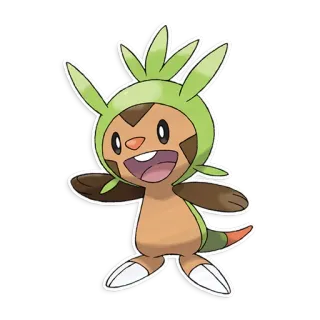 🌱 1d627438 Chespin Pokemon pokemon, marisson, plante, starter, jeu vidéo whatsapp sticker