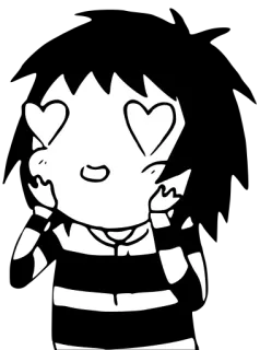 😍 8a0198f2 Cartone animato, Amore, Cuori, Carino, Occhi, Felice whatsapp sticker