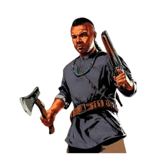 Arthur Morgan RDR2 telegram stickers