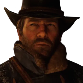 Arthur Morgan RDR2 telegram stickers