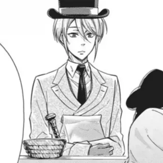 ♟ 14198d9b William James Moriarty Moriarty the Patriot Anime, Manga, Personaje, Sombrero, Traje telegram sticker