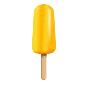 😊 c7c94920 picolé, gelado, sobremesa gelada, sobremesa, sorvete, amarelo, doce whatsapp sticker