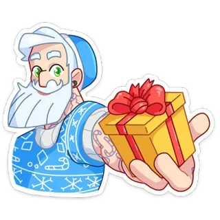 🎁 c345f594 圣诞老人, 圣诞节, 礼物, 节日, 庆祝, 礼品 telegram sticker