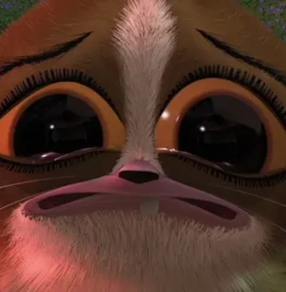 😭 4eded242 Mort Madagascar 만화, 여우원숭이, 슬픈, 귀여운, 우는 telegram sticker