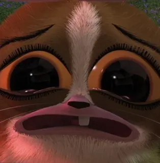 😭 86c106b4 Mort Madagascar 모트, 마다가스카르, 여우원숭이, 슬픈, 만화 telegram sticker