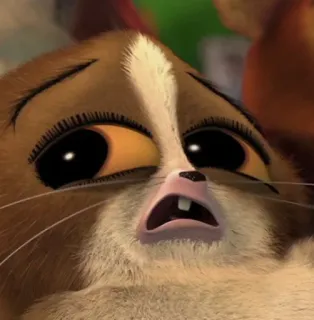 🤮 8b0c337e Mort Madagascar 여우원숭이, 귀여운, 만화, 동물, 슬픈 telegram sticker