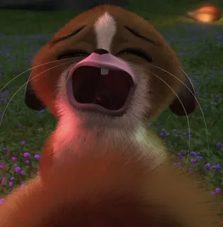 😭 f1cf562d 귀여운, 설치류, 동물, 애니메이션, 입 벌림 telegram sticker