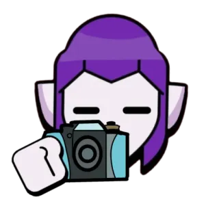 📸 bcc8073d Mortis brawl stars, mortis, camera, mobile game, game character telegram sticker